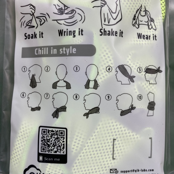 Cooling Towel Duo, 2 Towels for the price of 1, New with Pouch and Snap Hook - Picture 9 of 9